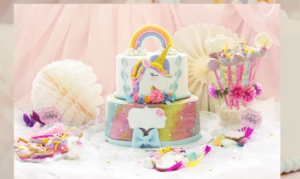 Glitter and Sparkle Unicorn Cake