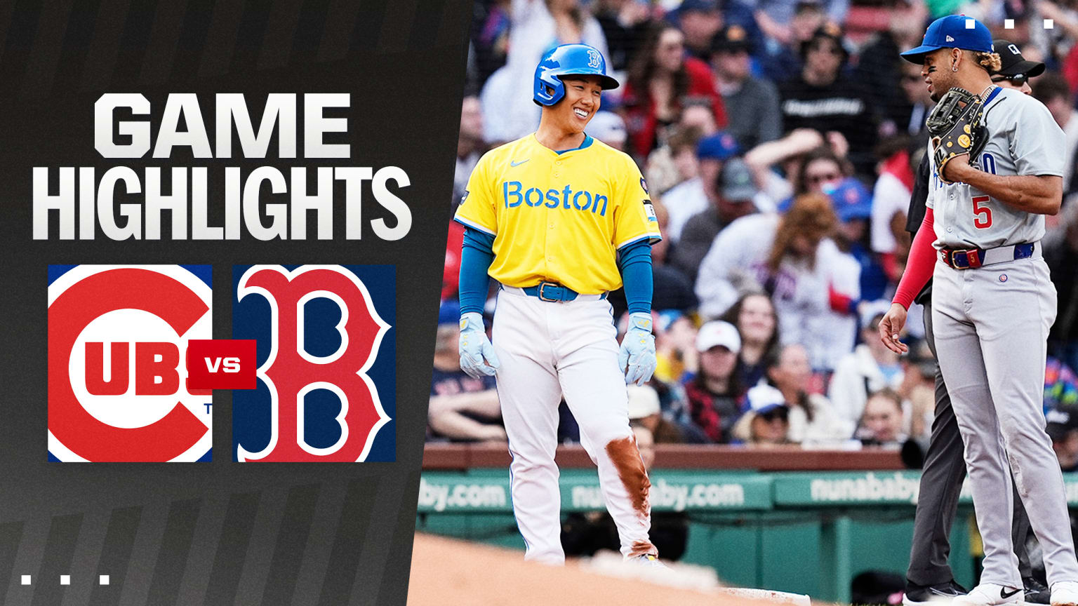 chicago cubs vs red sox match player stats and highlights