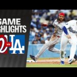 washington nationals vs dodgers match player stats and summary