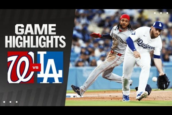 washington nationals vs dodgers match player stats and summary