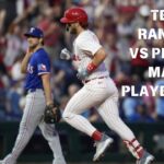 Spotlight Of Texas Rangers VS Phillies Match Player Stats