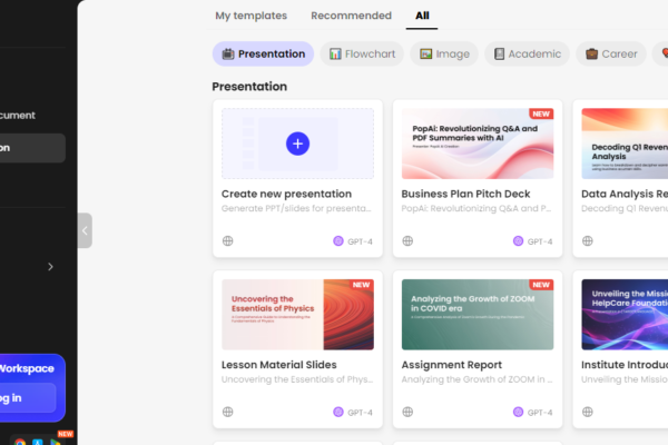 AI for Presentation