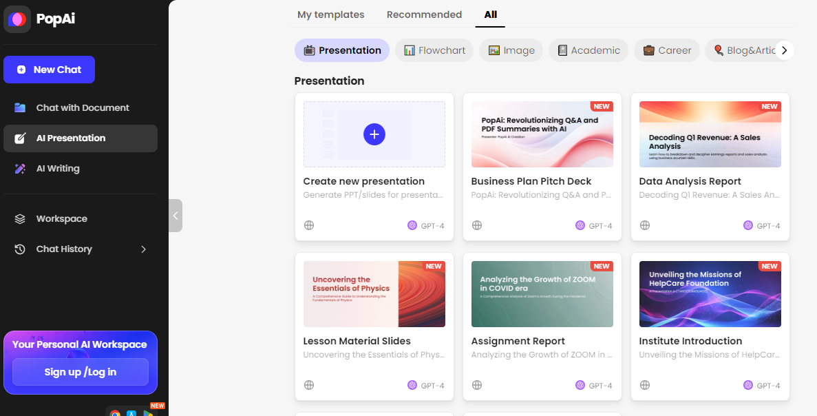 AI for Presentation