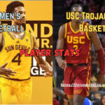 USC Trojans Men's Basketball vs ASU Basketball Match Player Stats