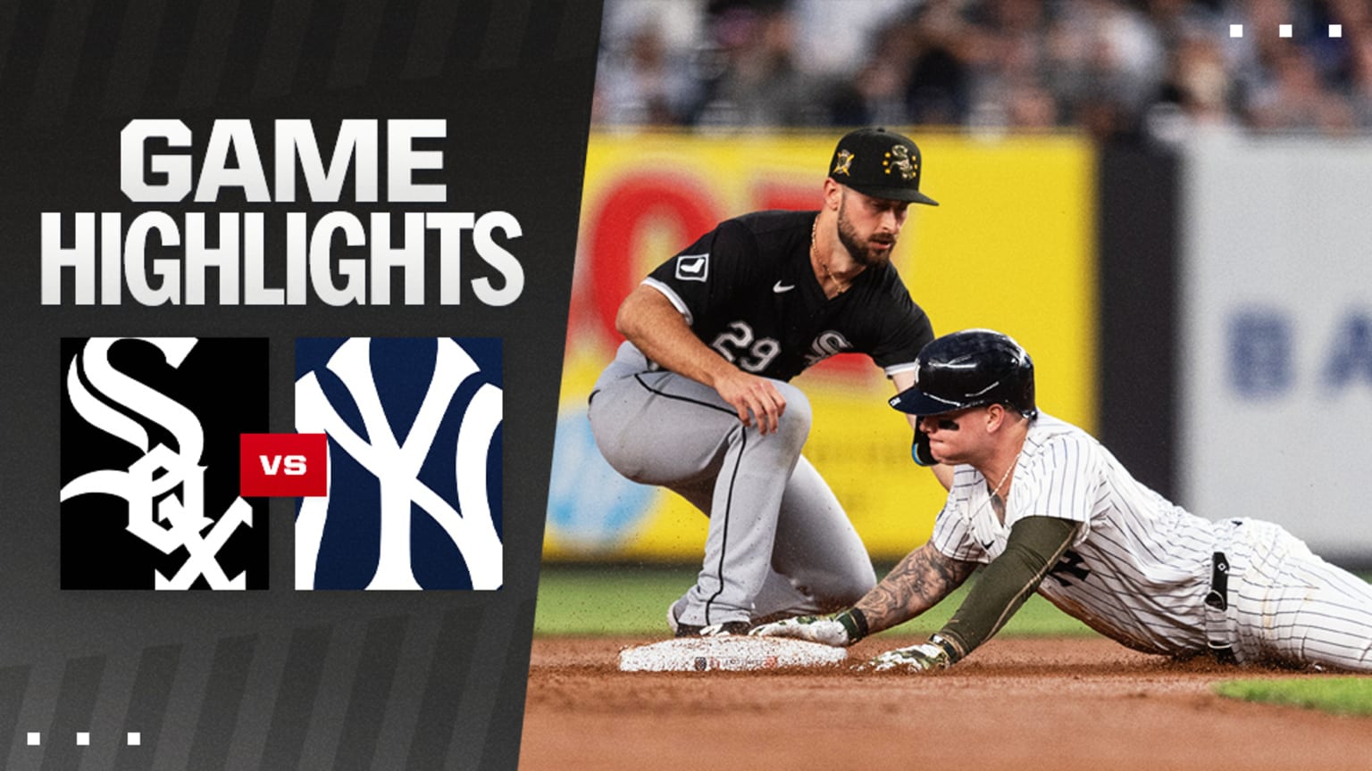 Highlight White Sox VS Yankees Match Player Stats