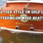 1962 letter style on gold leaf lettering on wood boats