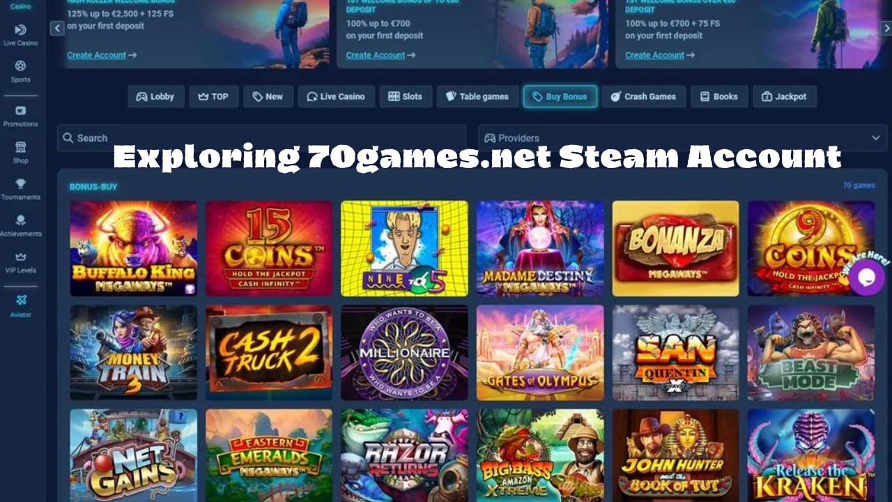 Exploring 70games.net Steam Account