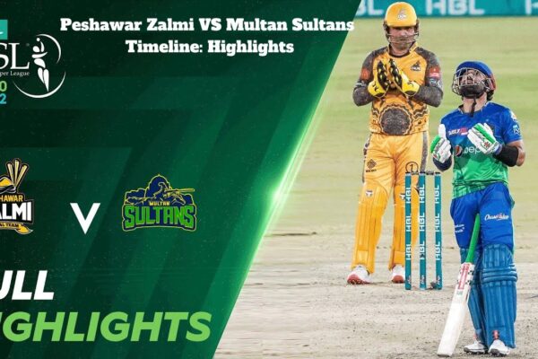 Peshawar Zalmi VS Multan Sultans Timeline: Highlights