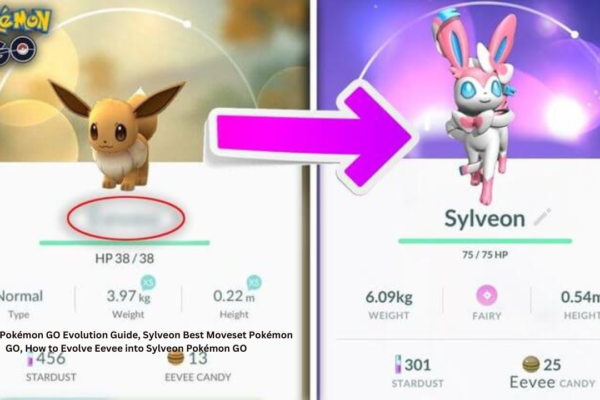 Sylveon Pokémon GO Evolution Guide, Sylveon Best Moveset Pokémon GO, How to Evolve Eevee into Sylveon Pokémon GO