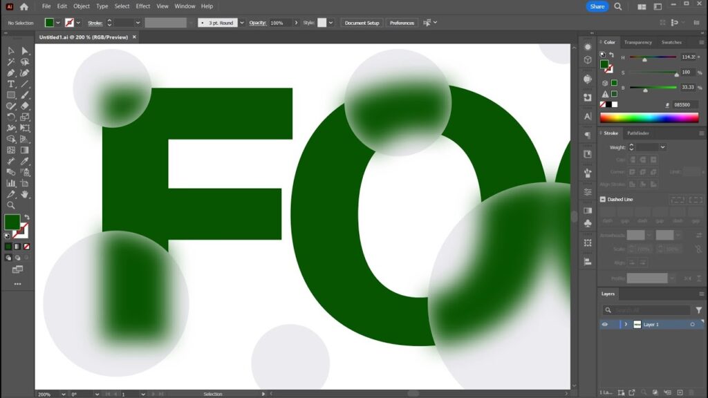 Blurring Images with Adobe Tools